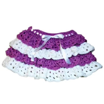 Crochet Ruffle Skirt For Children 