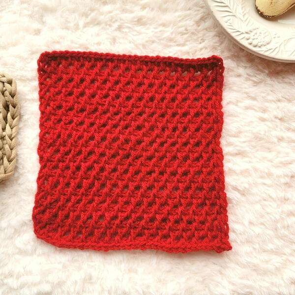 Tunisian Arrowhead Square Tunisian Arrowhead Square