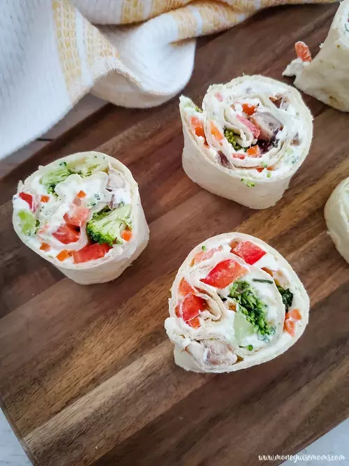 Veggie Ranch Pinwheel Appetizers Veggie Ranch Pinwheel Appetizers