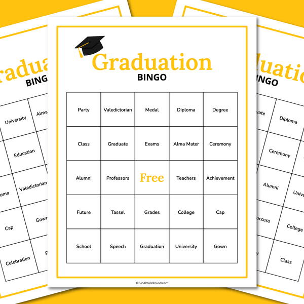 Graduation Bingo Graduation Bingo