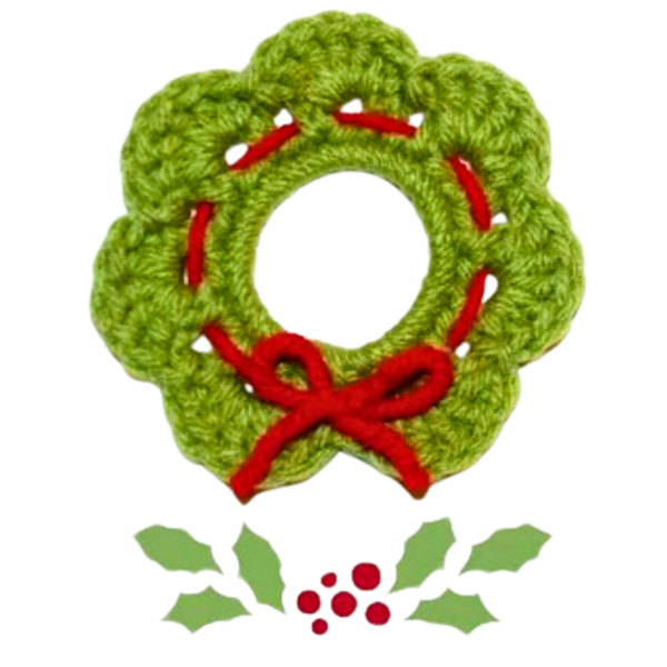 Crochet Wreath Ornament Crochet Wreath Ornament