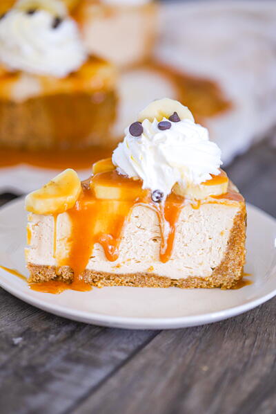 No Bake Banoffee Peanut Butter Cheesecake No Bake Banoffee Peanut Butter Cheesecake