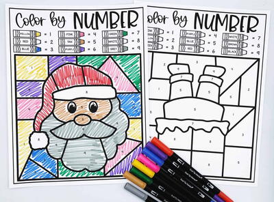 Christmas Color By Number