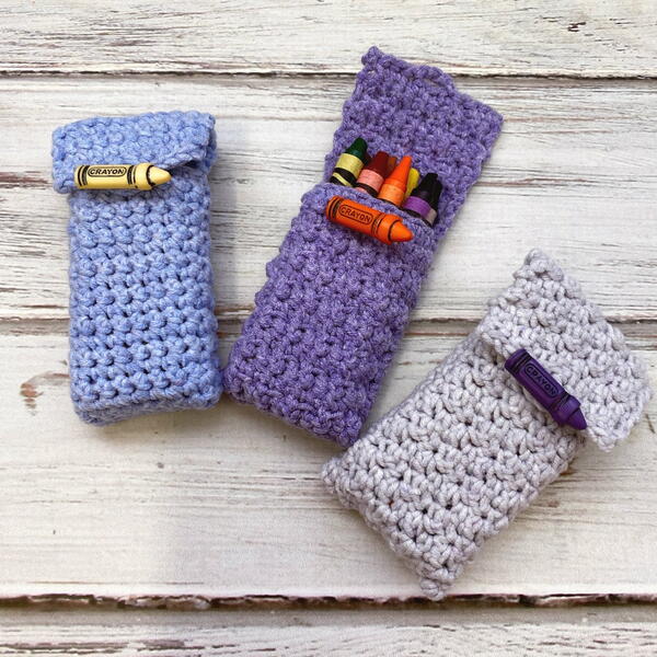 Crochet Crayon Holder Crochet Crayon Holder