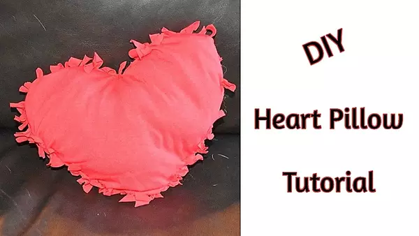 Diy No Sew T-shirt Heart Pillow Diy No Sew T-shirt Heart Pillow
