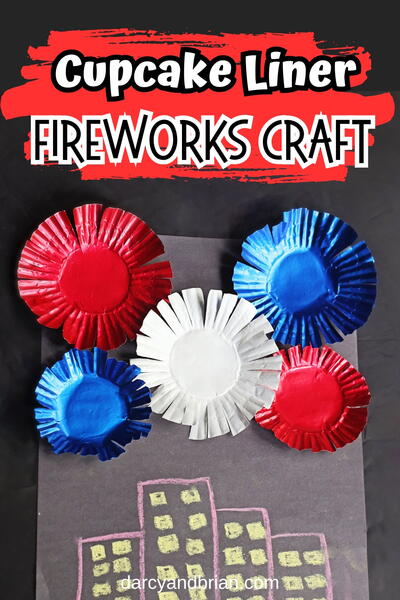 Cupcake Liner Fireworks Craft Cupcake Liner Fireworks Craft