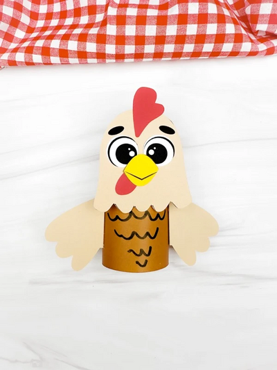 Toilet Paper Roll Chicken Craft