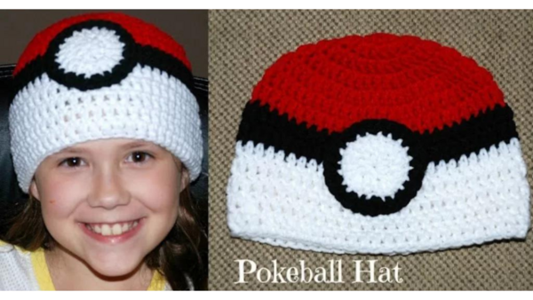 Crochet A Pokeball Hat Crochet A Pokeball Hat