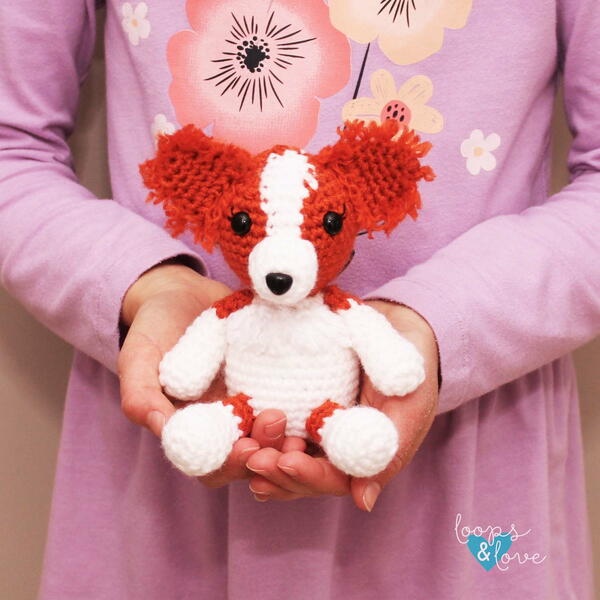 Papillon Dog Amigurumi Papillon Dog Amigurumi