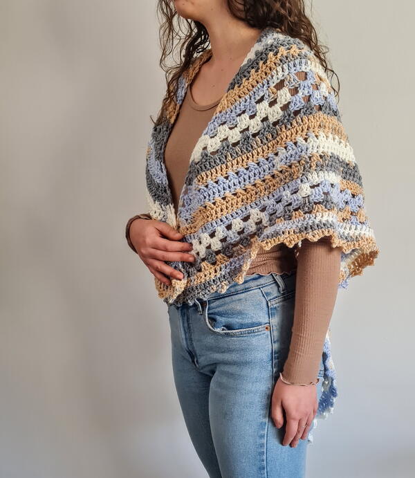 Nordic Trails Triangle Shawl Nordic Trails Triangle Shawl