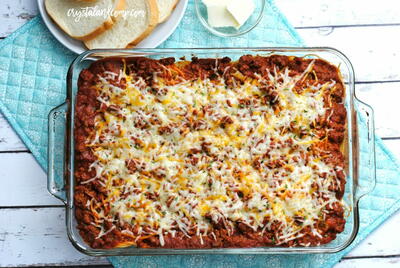 Baked Spaghetti Casserole With Sour Cream