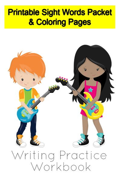 Rock Star Themed Printable Sight Words Workbook Rock Star Themed Printable Sight Words Workbook