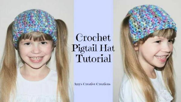 Crochet Pigtail Hat Crochet Pigtail Hat