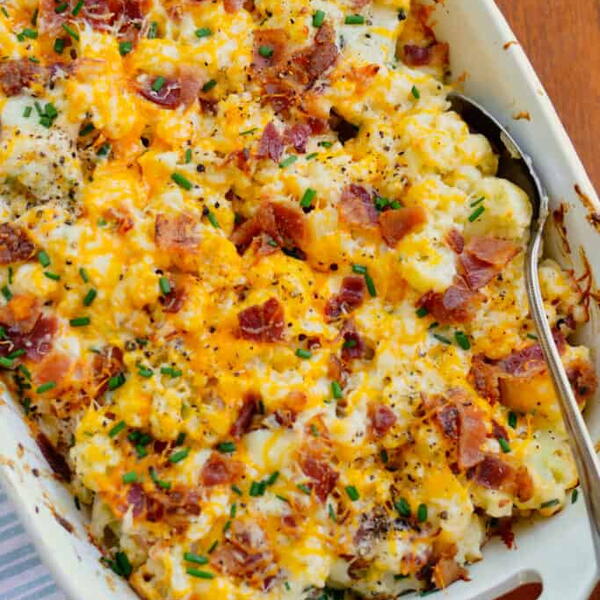 Loaded Cauliflower Casserole Loaded Cauliflower Casserole