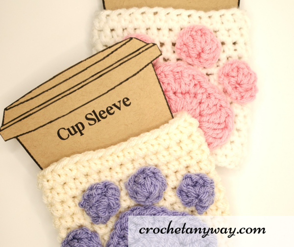 Paw Print Coffee Cup Cozy Paw Print Coffee Cup Cozy