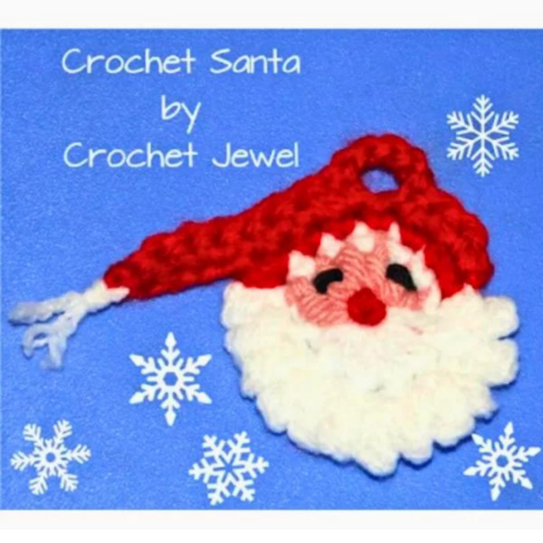 How To Crochet A Santa Ornamen How To Crochet A Santa Ornamen