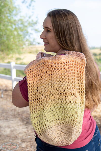 Bee Filet Crochet Market Bag Bee Filet Crochet Market Bag