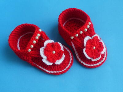 Beautiful Crochet Baby Sandals Flip Flops