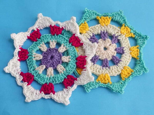 New Colored Crochet Table Placemat New Colored Crochet Table Placemat