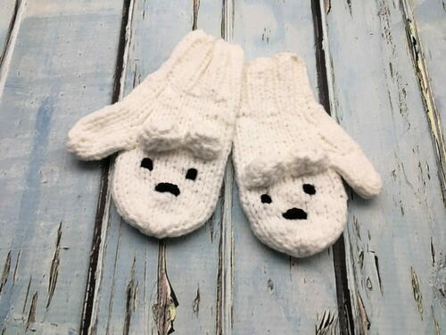 Polar Bear Mittens Polar Bear Mittens
