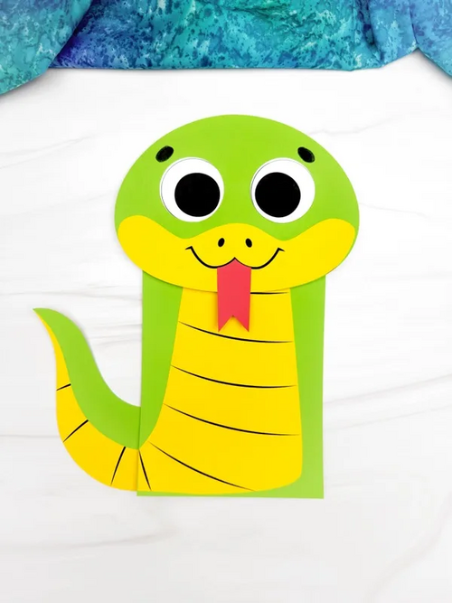 Snake Paper Bag Puppet Craft Snake Paper Bag Puppet Craft