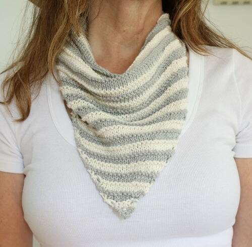 Striped Neck Scarf Striped Neck Scarf