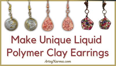 How To Make Unique Diy Polymer Clay Earrings With Wire And Liquid Clay