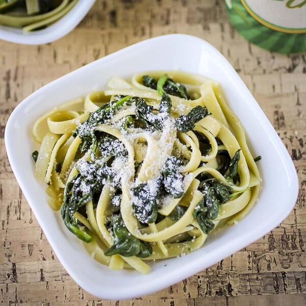 Spinach With Fettuccine easy Side Dish Recipe Spinach With Fettuccine (easy Side Dish Recipe)