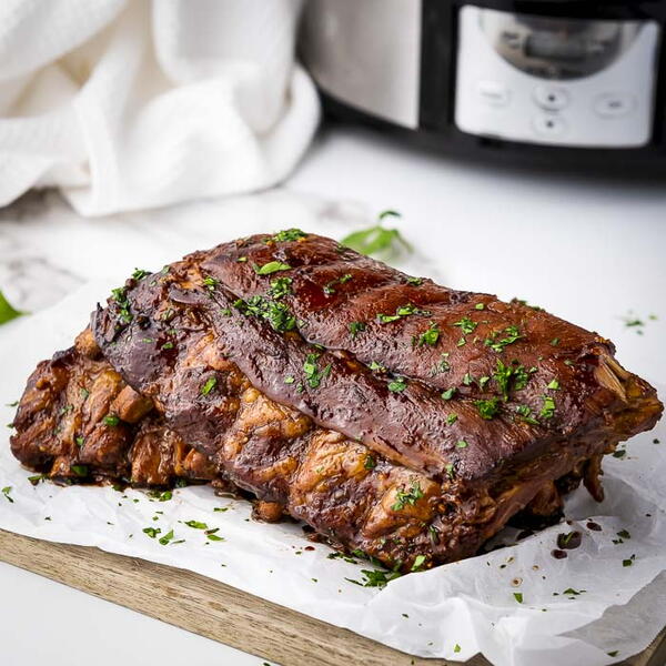 Perfectly Cooked Slow Cooker Honey Garlic Ribs Perfectly Cooked Slow Cooker Honey Garlic Ribs