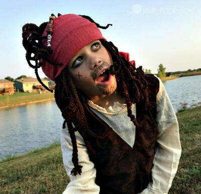 Jack Sparrow Inspired Halloween Beanie 