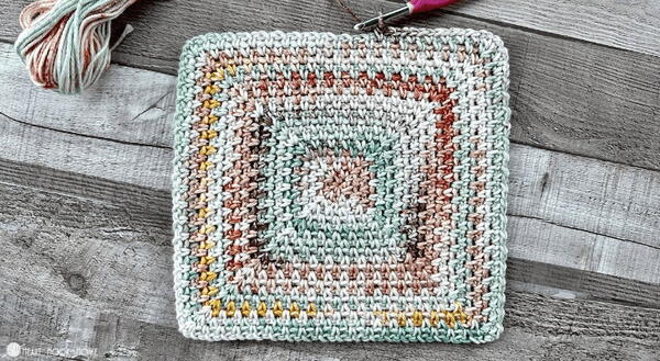 Moss Stitch Granny Square Moss Stitch Granny Square