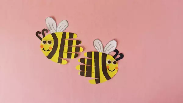 Handprint Bee Craft Handprint Bee Craft