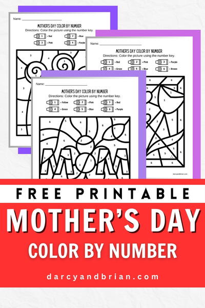 Mother's Day Color By Number