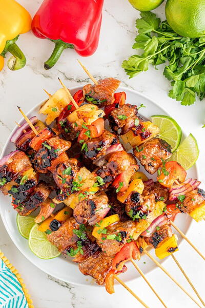 Pineapple Pork Skewers Pineapple Pork Skewers