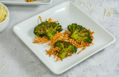 3 Ingredient Smashed Broccoli With Parmesan