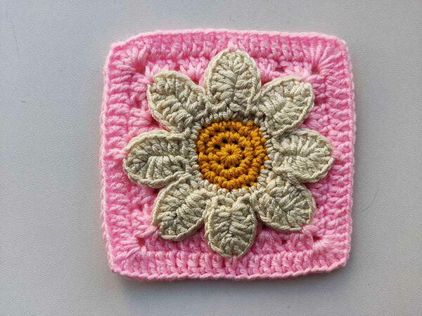 3 -d Daisy Granny Square 3 -d Daisy Granny Square