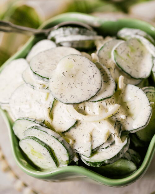 Creamy Cucumber Onion Salad Creamy Cucumber Onion Salad