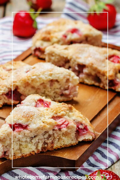 Easy And Delicious Fresh Strawberry Scones Recipe Easy And Delicious Fresh Strawberry Scones Recipe