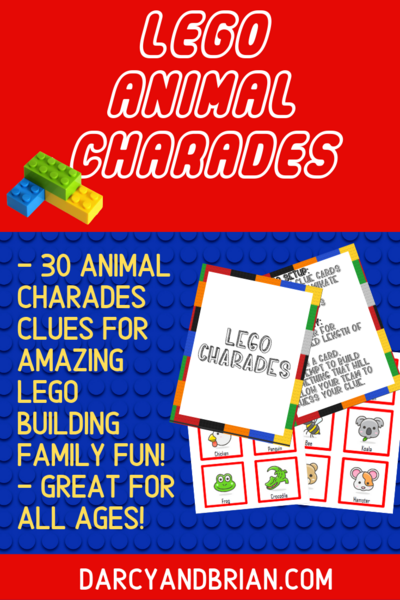 Printable Lego Building Ideas Animal Charades Printable Lego Building Ideas: Animal Charades