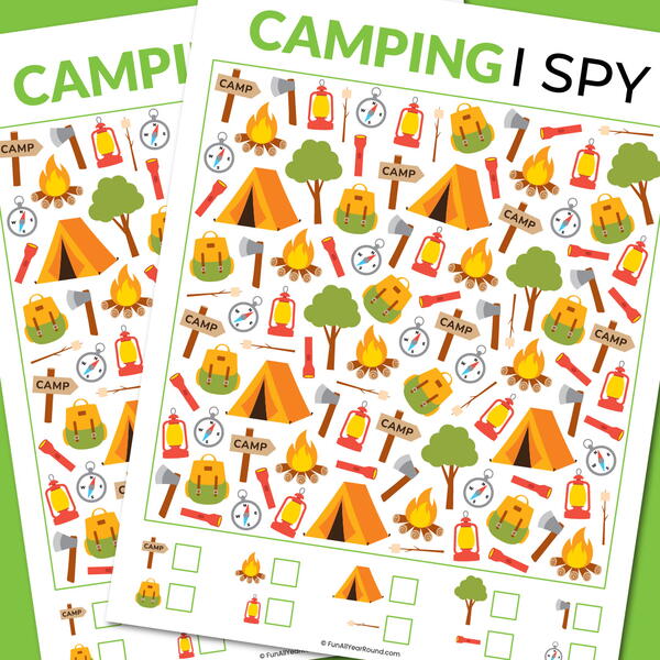 Camping I Spy Camping I Spy
