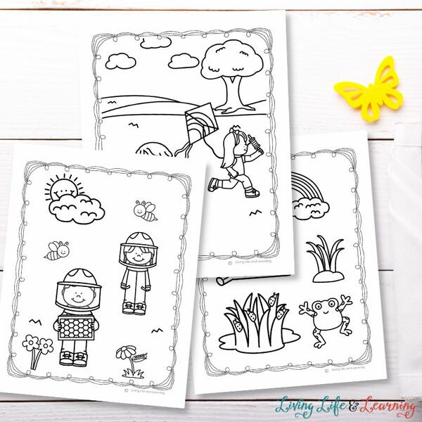 Spring Printable Coloring Pages Spring Printable Coloring Pages