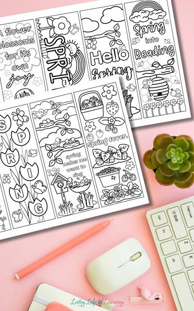 Printable Spring Bookmarks Printable Spring Bookmarks