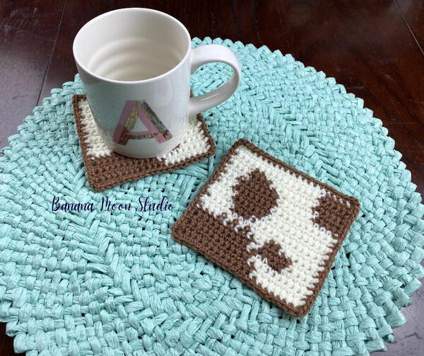 Cowhide Coaster Cowhide Coaster