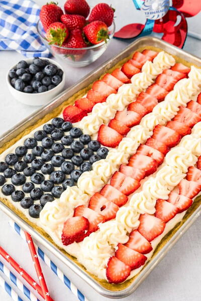 Flag Fruit Pizza Flag Fruit Pizza