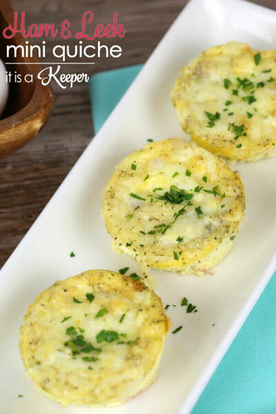Ham Leek Mini Quiche Ham & Leek Mini Quiche