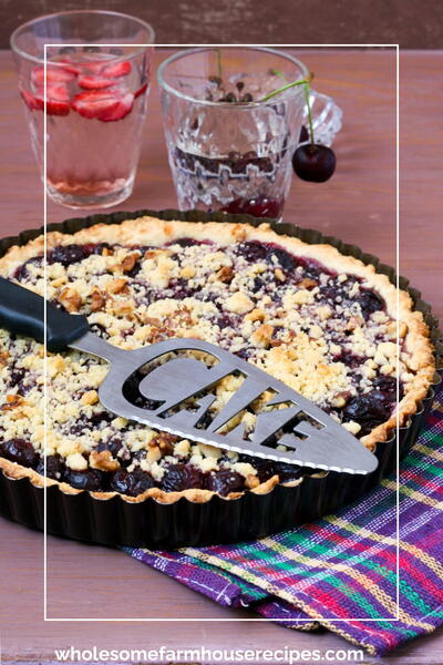 Easy And Amazing Dark Sweet Cherry Crumb Tart Recipe Easy And Amazing Dark Sweet Cherry Crumb Tart Recipe