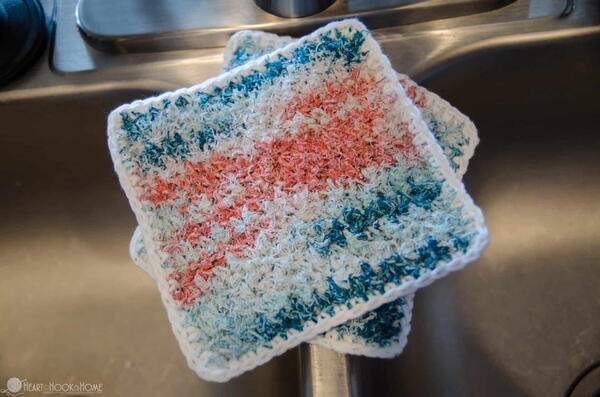 Two-sided Scrubby Dishcloth Two-sided Scrubby Dishcloth