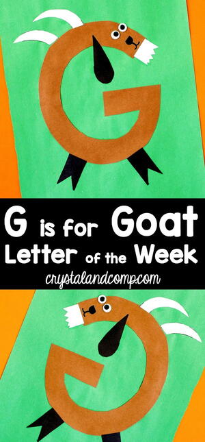 G Is For Goat Letter Of The Week Craft G Is For Goat Letter Of The Week Craft