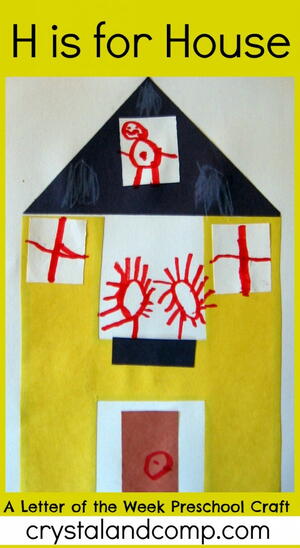 H Is For House A Letter Of The Week Preschool Craft H Is For House: A Letter Of The Week Preschool Craft
