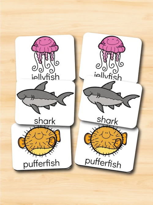 Ocean Printable Matching Game Ocean Printable Matching Game